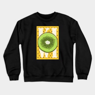 Kiwi fruit Retro Poster Crewneck Sweatshirt